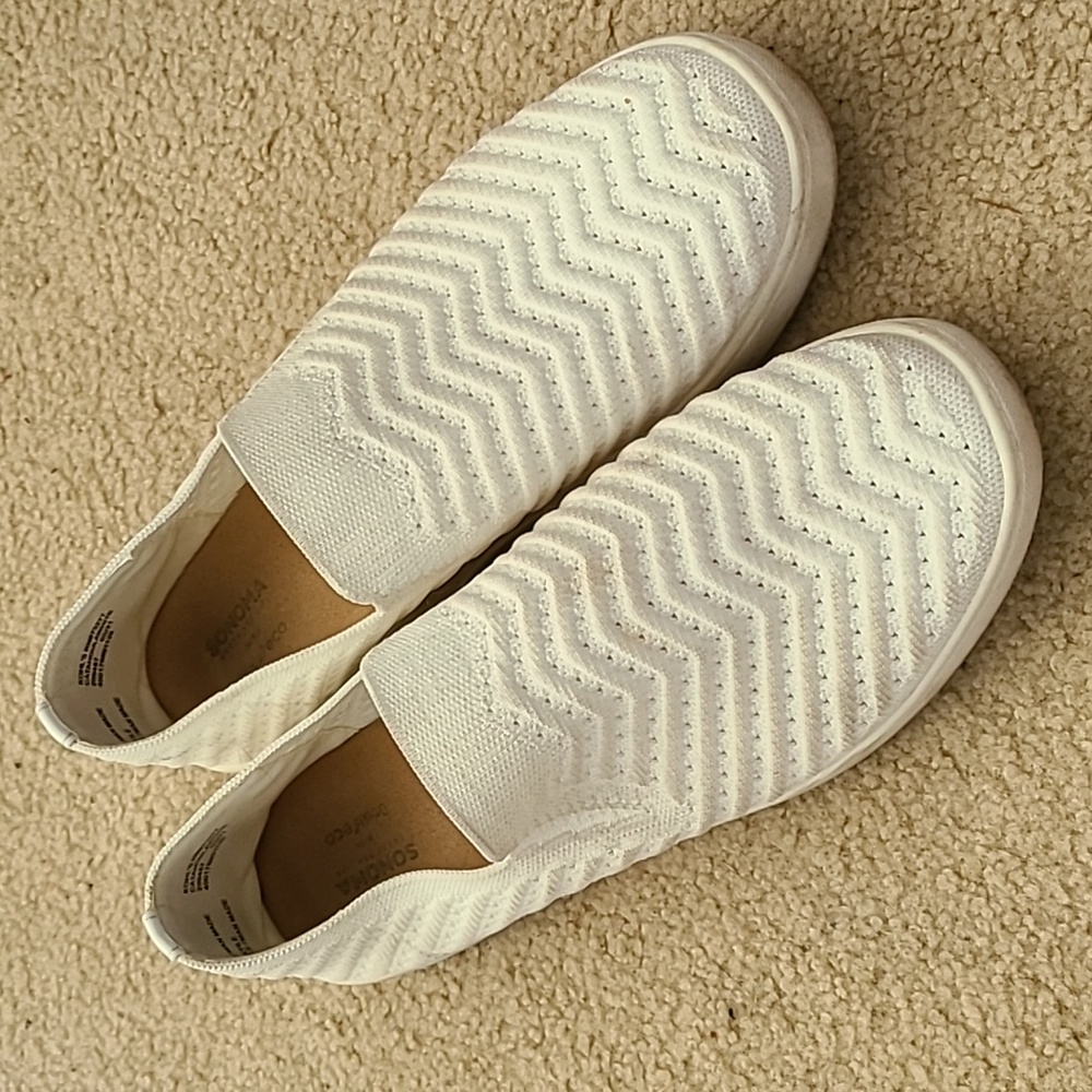 White Slip-On Shoes